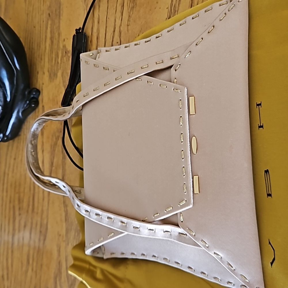 Vbh leather and silk clutch. 750.,retail. Gifted